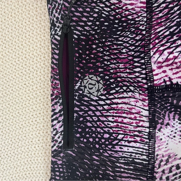 RARE NWOT Lululemon SEAWHEEZE SPECIAL EDITION running crop - size 6 - Picture 3 of 5